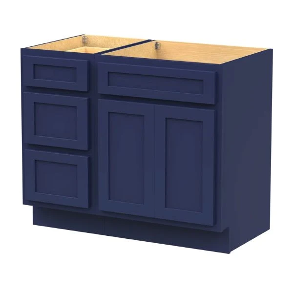 Navy Blue Shaker Bathroom Vanity