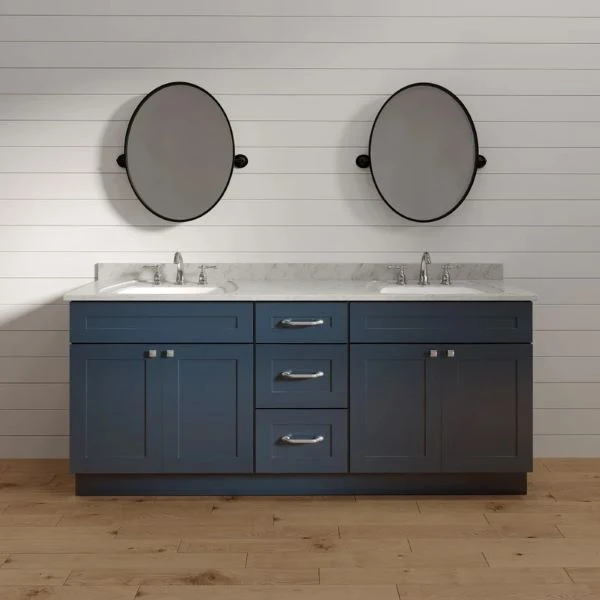 Navy Blue Shaker Bathroom Vanity