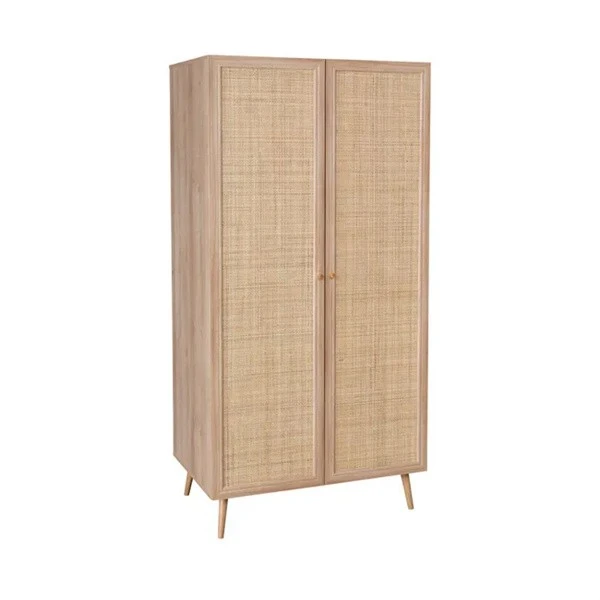Almari Pakaian Pintu Rotan